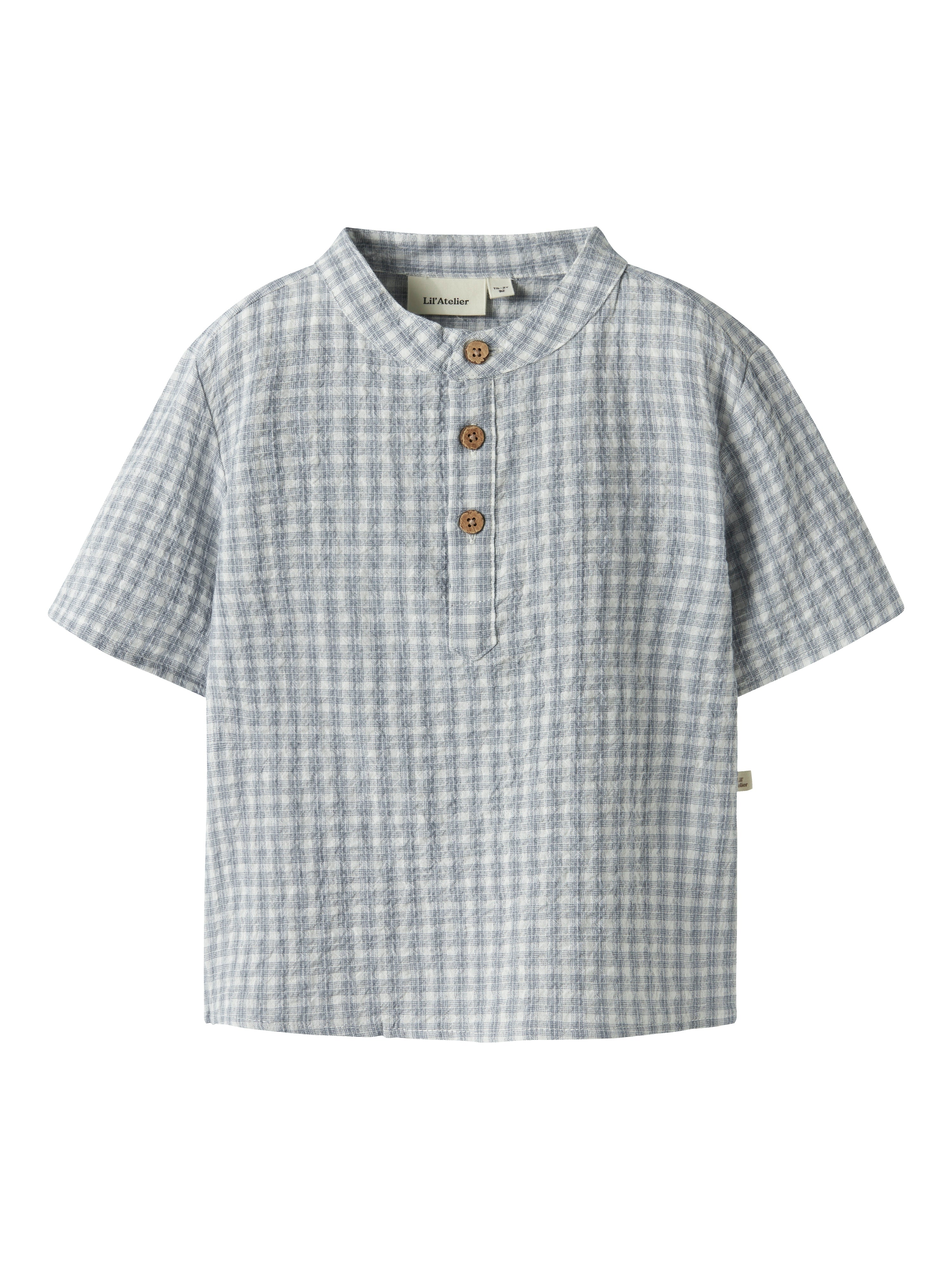 Lil Atelier Frey Ss Loose Shirt Coconut Milk 92 Cm