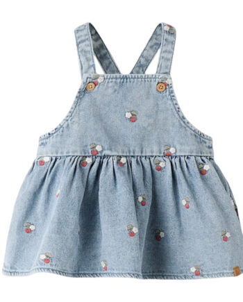 Lil Atelier Funda Denim Emb Skirtall Medium Blue Denim Emb 56 Cm