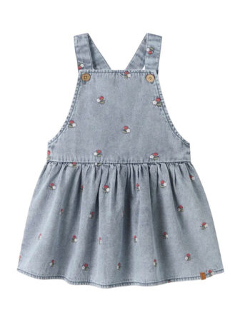 Lil Atelier Funda Denim Emb Skirtall Medium Blue Denim Emb 92 Cm