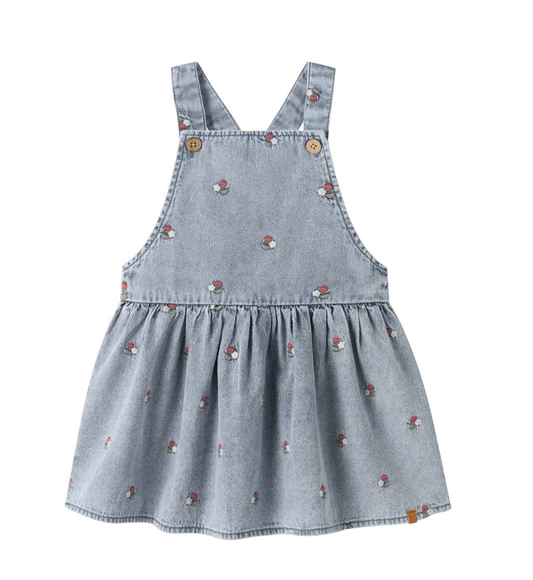 Lil Atelier Funda Denim Emb Skirtall Medium Blue Denim Emb 92 Cm