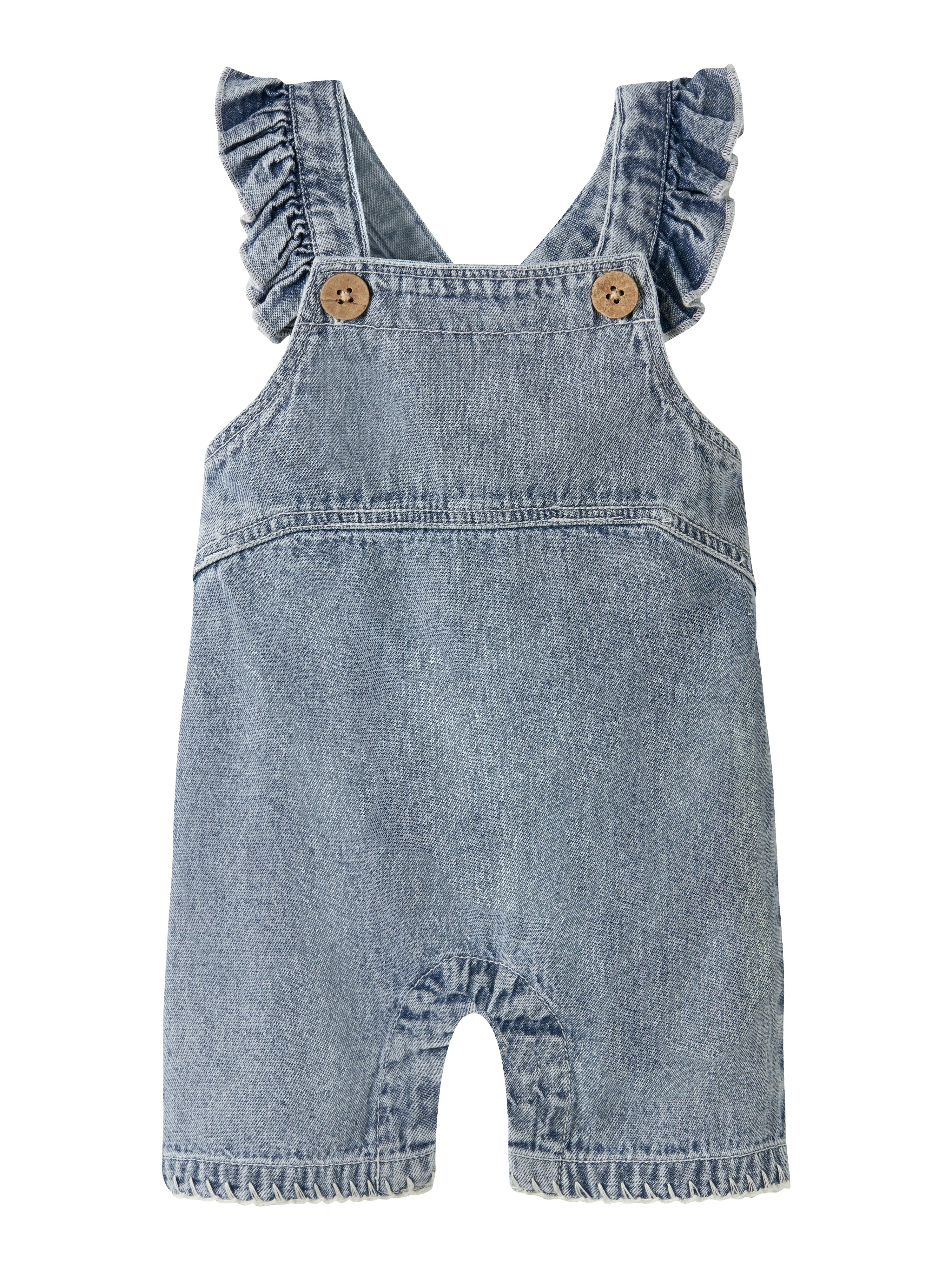 Lil Atelier Funda Loose Denim Shortall Medium Blue Denim 56 Cm