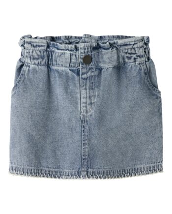 Lil Atelier Funda Loose Denim Skirt Medium Blue Denim 92 Cm