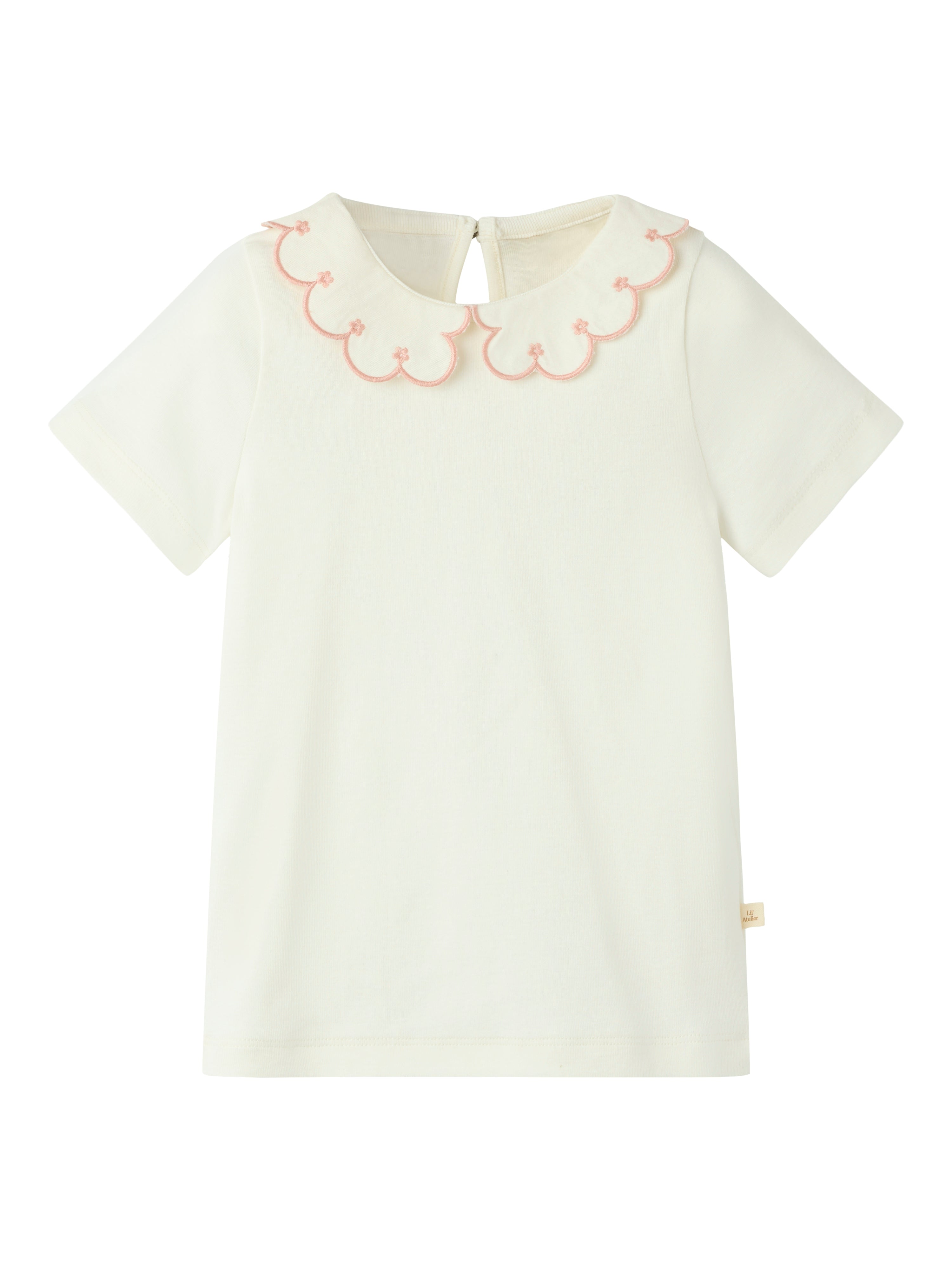 Lil Atelier Fundo Ss Slim Top Coconut Milk Rose Tan 92 Cm