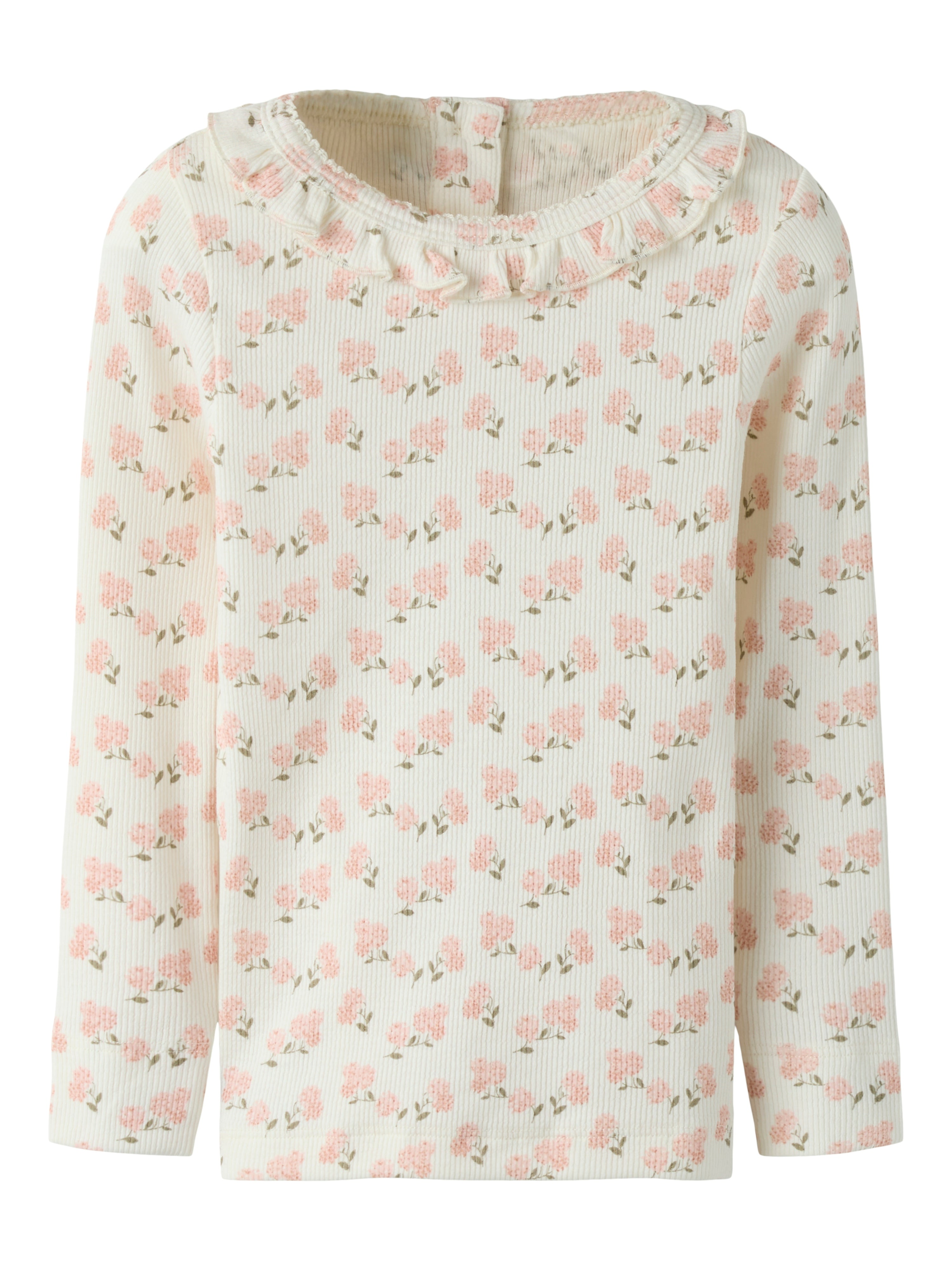Lil Atelier Gago Kis Slim Top Coconut Milk Hydrangea 92 Cm