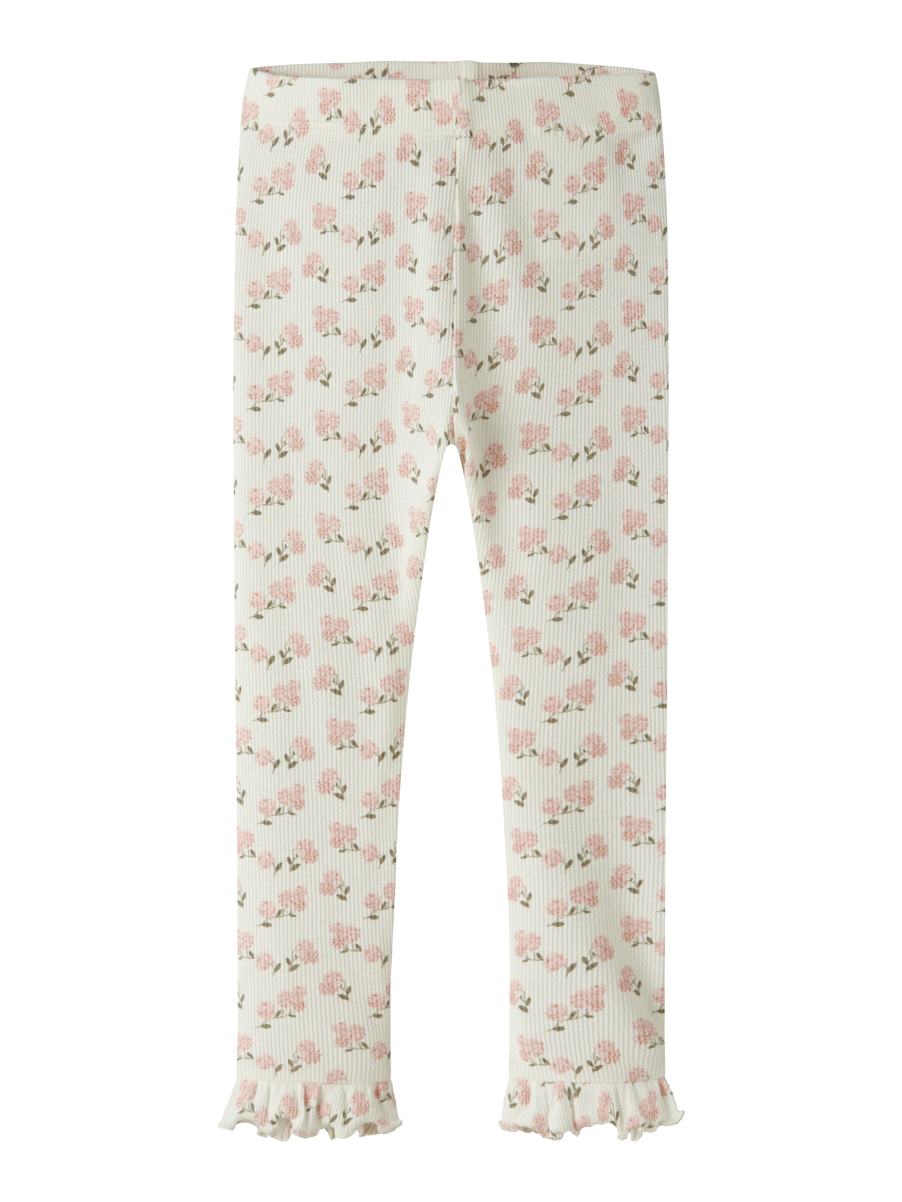 Lil Atelier Gago Kna Slim Leggings Coconut Milk Hydrangea 92 Cm