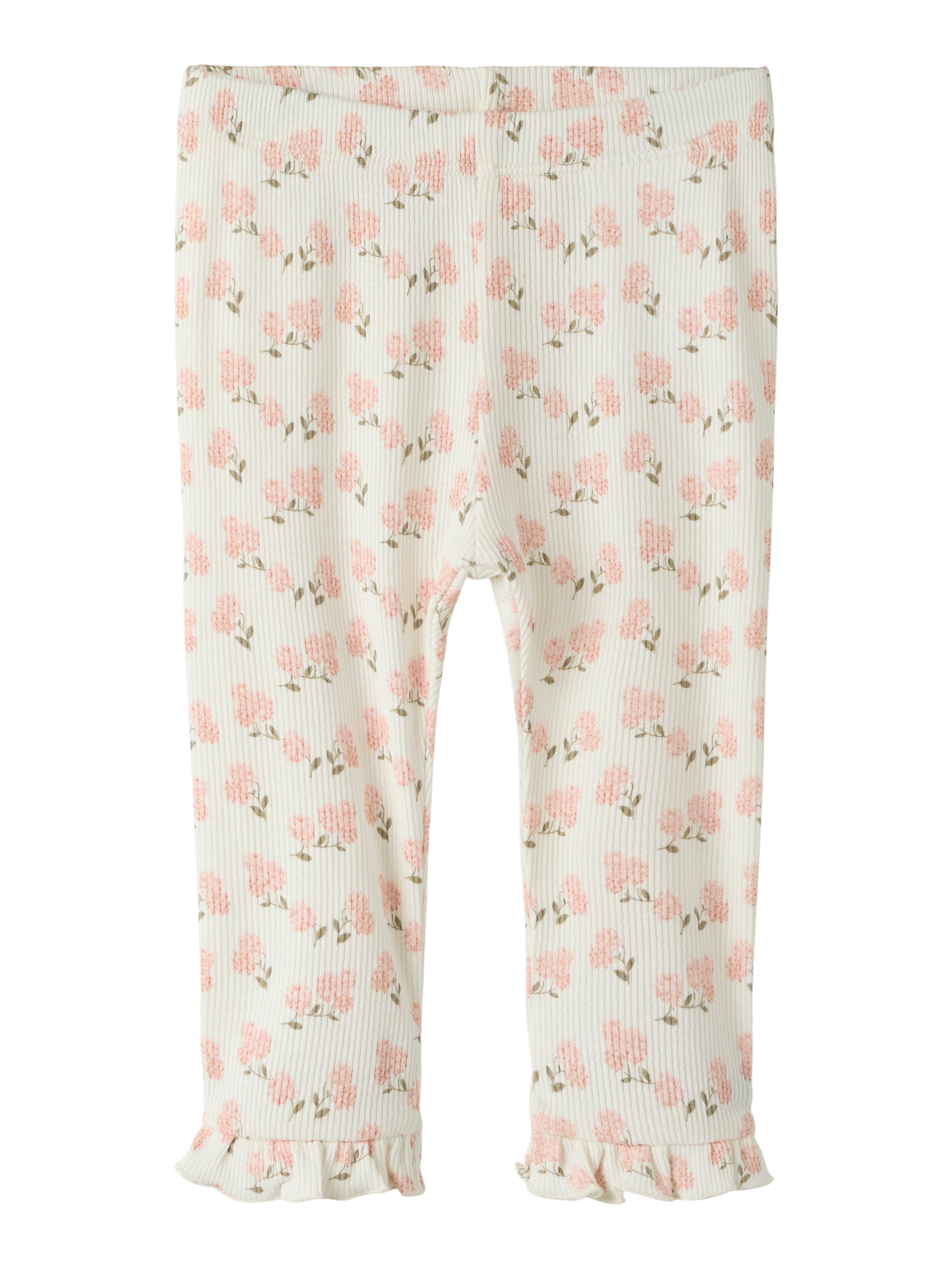 Lil Atelier Gago Kny Slim Leggings Coconut Milk Hydrangea 56 Cm