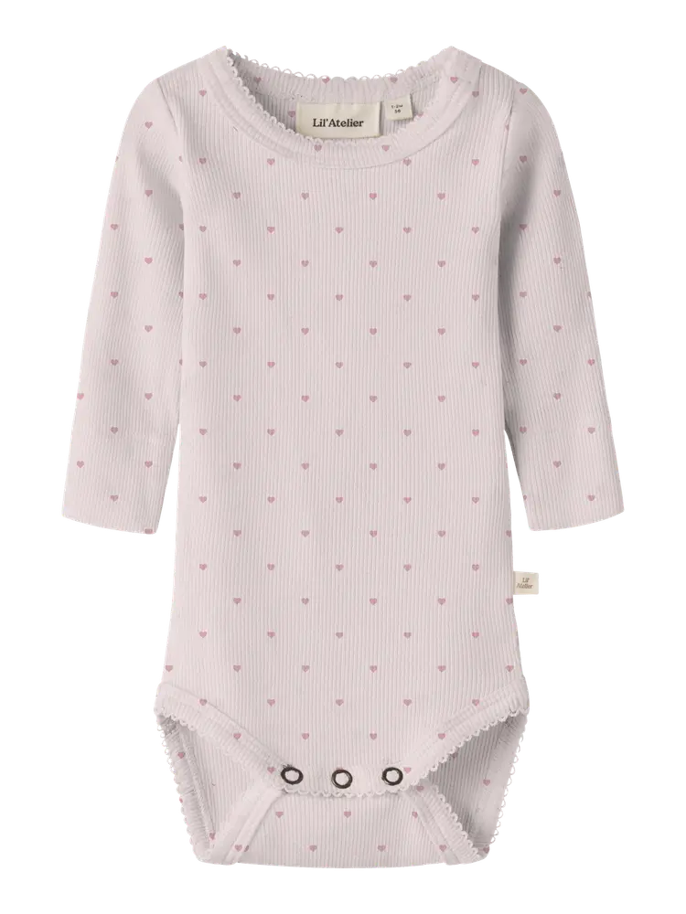 Lil  Atelier Gago Langærmet Body Slim Hushed Violet 68