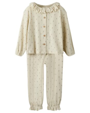 Lil Atelier Gago Rua Nightset Turtledove Floral 92 Cm