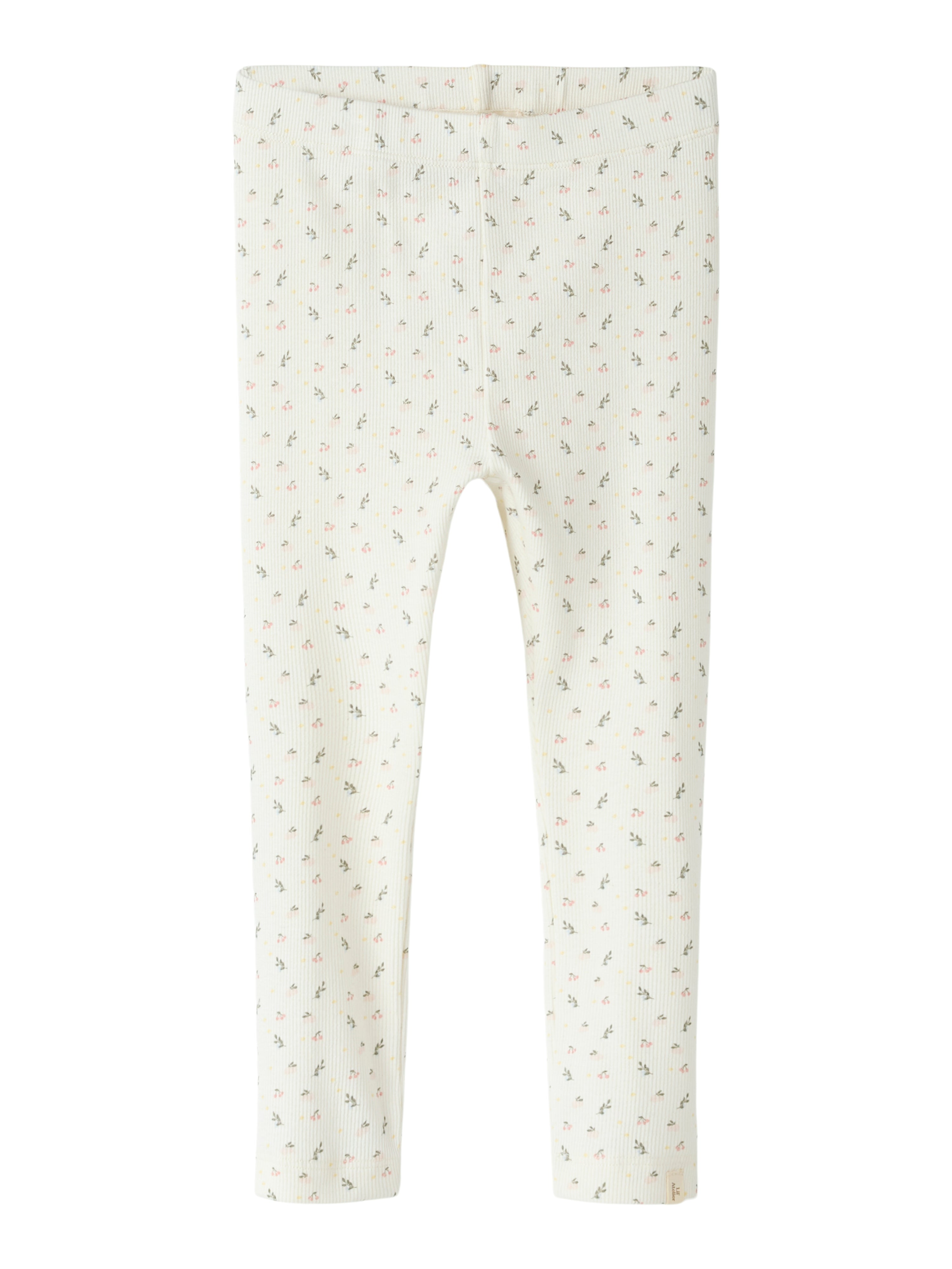 Lil Atelier Gago Slim Leggings Coconut Milk Small Flower 92 Cm
