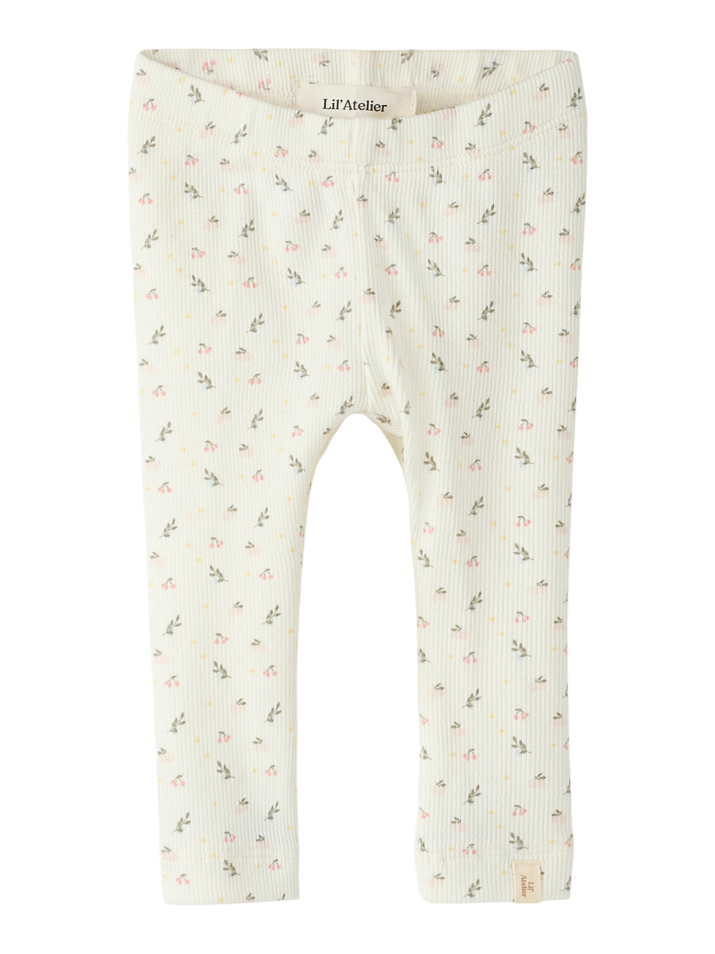 Lil Atelier Gago Slim Leggings Noos Coconut Milk Small Flower 56 Cm