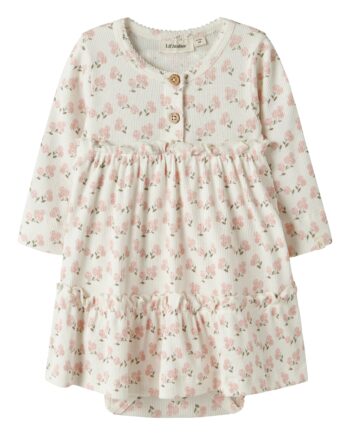 Lil Atelier Gago Sum Bodydress Coconut Milk Hydrangea 56 Cm