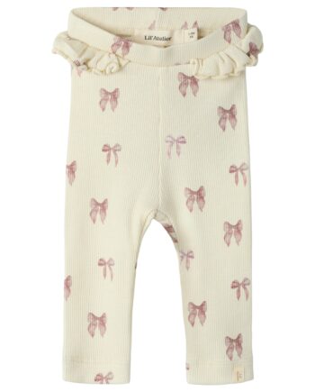 Lil Atelier Gavo Efi Legging Turtledove Bow 56 Cm