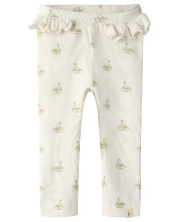 Lil Atelier Gavo Efi Slim Leggings Noos Pastel Parchment Swan 56 Cm