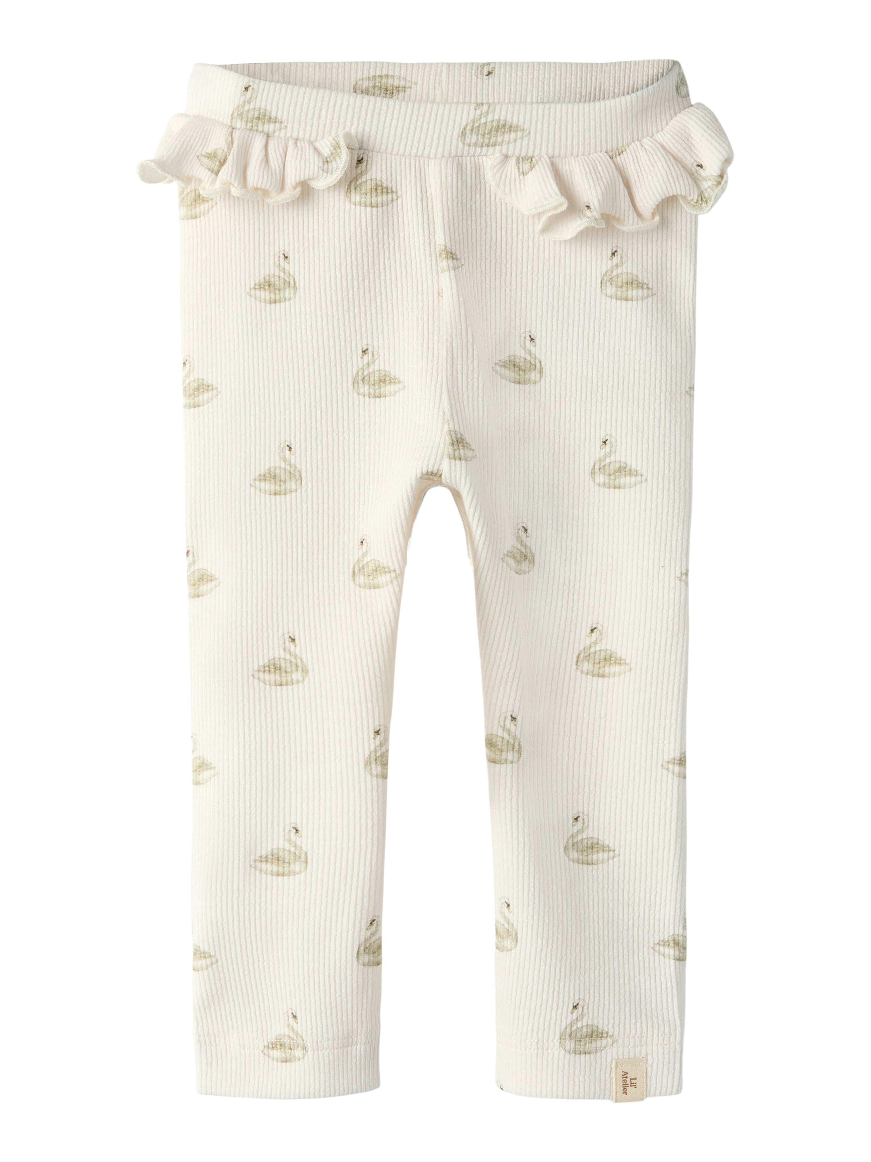 Lil Atelier Gavo Efi Slim Leggings Noos Pastel Parchment Swan 56 Cm