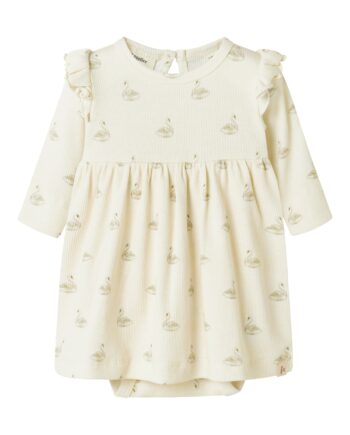 Lil Atelier Gavo Ege Bodydress Pastel Parchment Swan 56 Cm