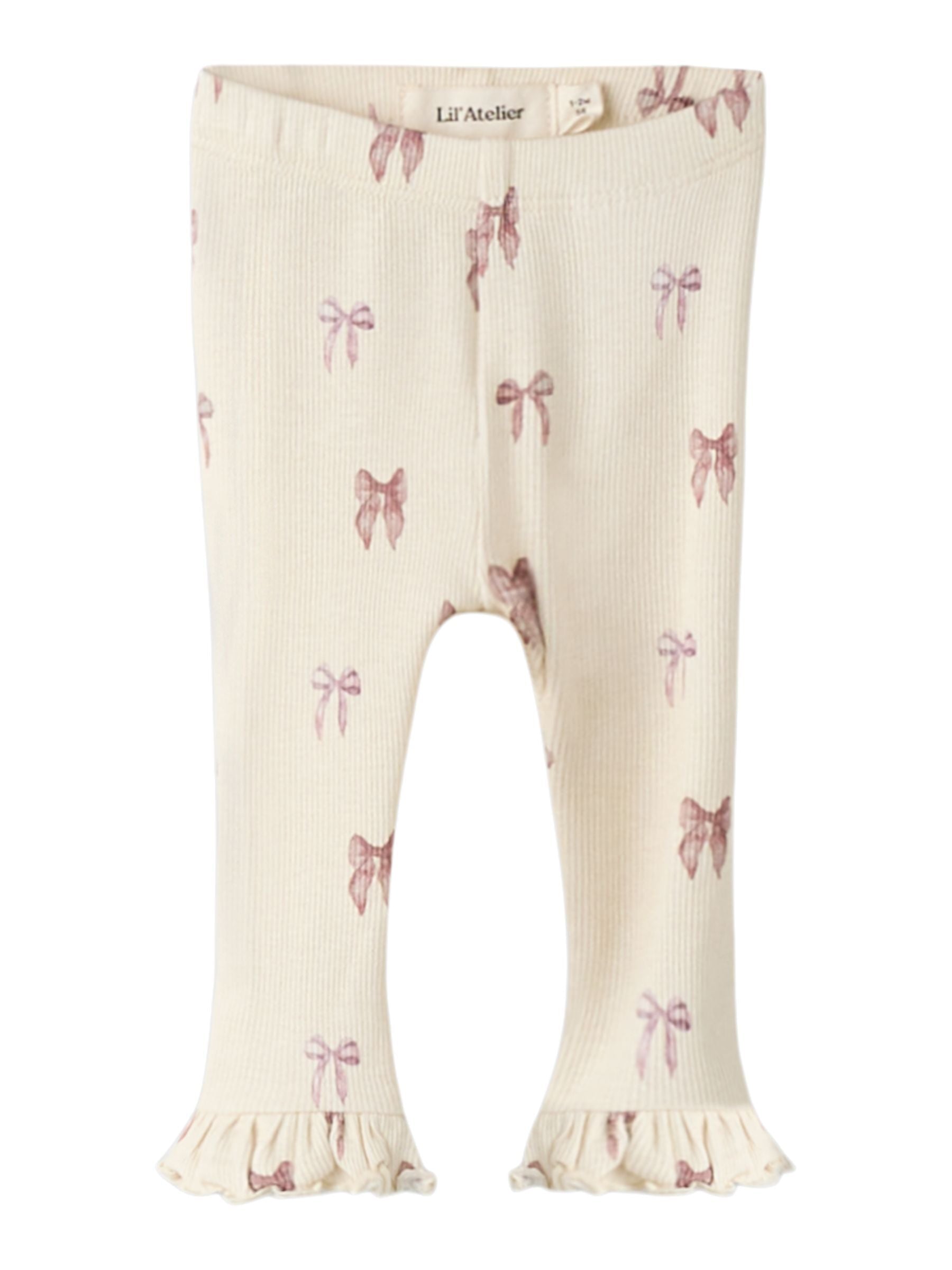 Lil Atelier Gavo Eka Legging Turtledove Bow 56 Cm