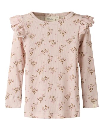 Lil Atelier Gavo Eko Slim Top Noos Hushed Violet Flower 92 Cm