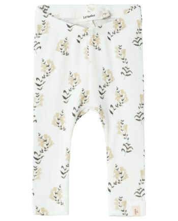 Lil Atelier Gavo Leggings Coconut Milk Yellow Flower 56 Cm