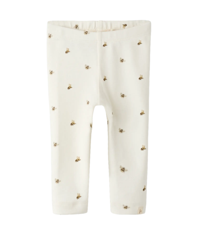 Lil Atelier Gayo Gno Slim Leggings Coconut Milk Bee 56 Cm