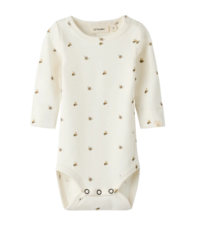 Lil Atelier Gayo Gus Ls Slim Body Coconut Milk Bee 56 Cm