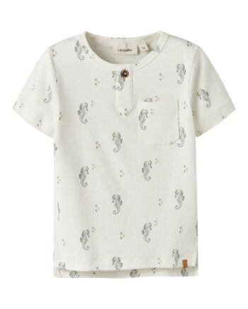 Lil Atelier Gayo Sik Ss Slim Top Coconut Milk Seahorse 92 Cm