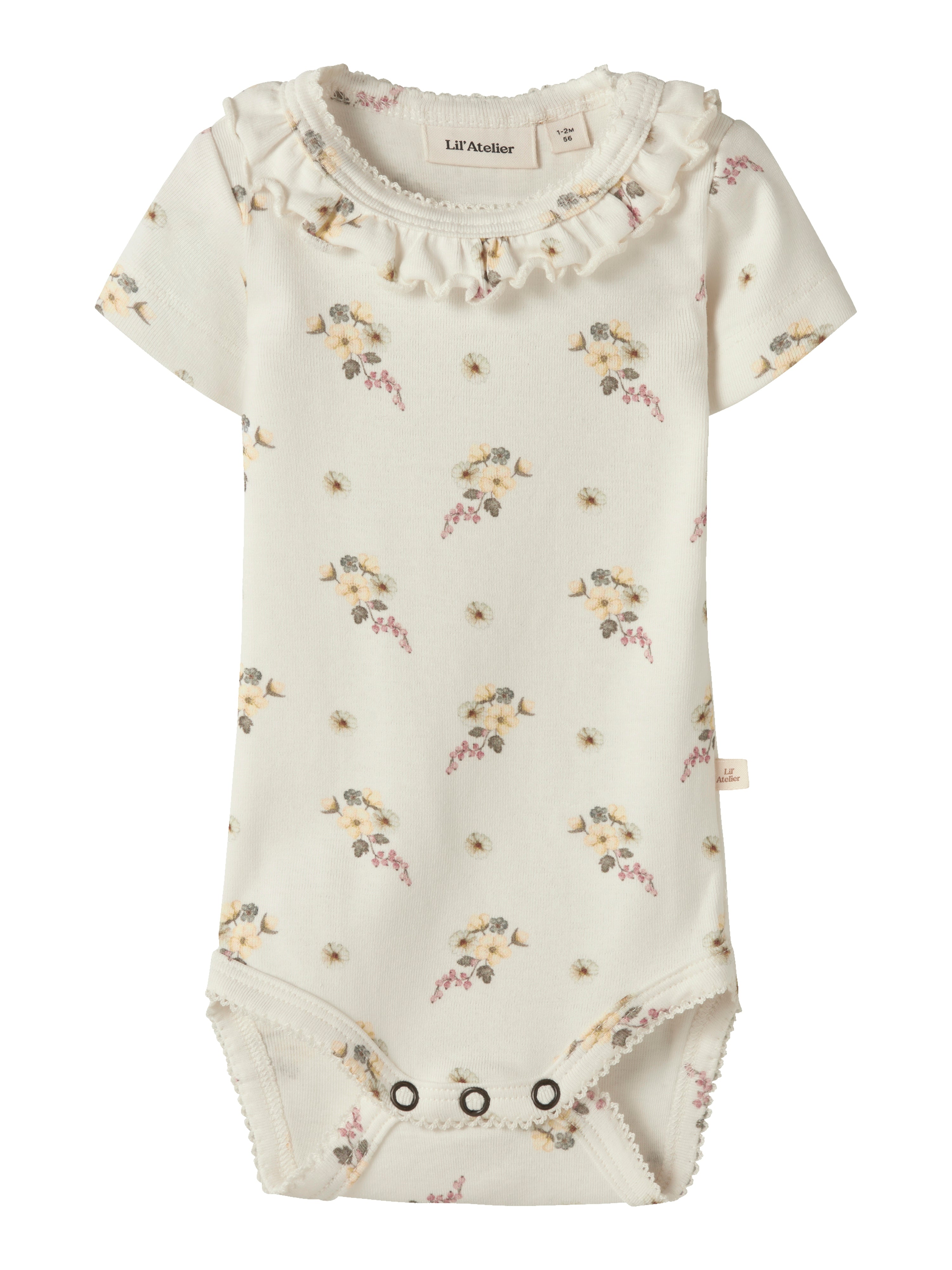 Lil Atelier Gayo Sio Ss Slim Body Coconut Milk Flower 56 Cm