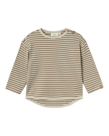 Lil Atelier Geo Alk Ls Top Birch 92 Cm