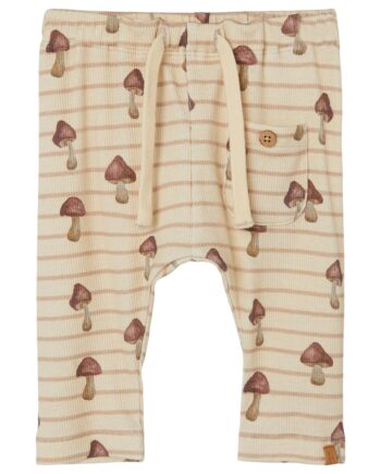 Lil Atelier Geo Loose Pant Wood Ash 56 Cm
