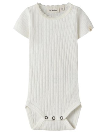 Lil Atelier Haldis Ss Slim Body Coconut Milk 56 Cm