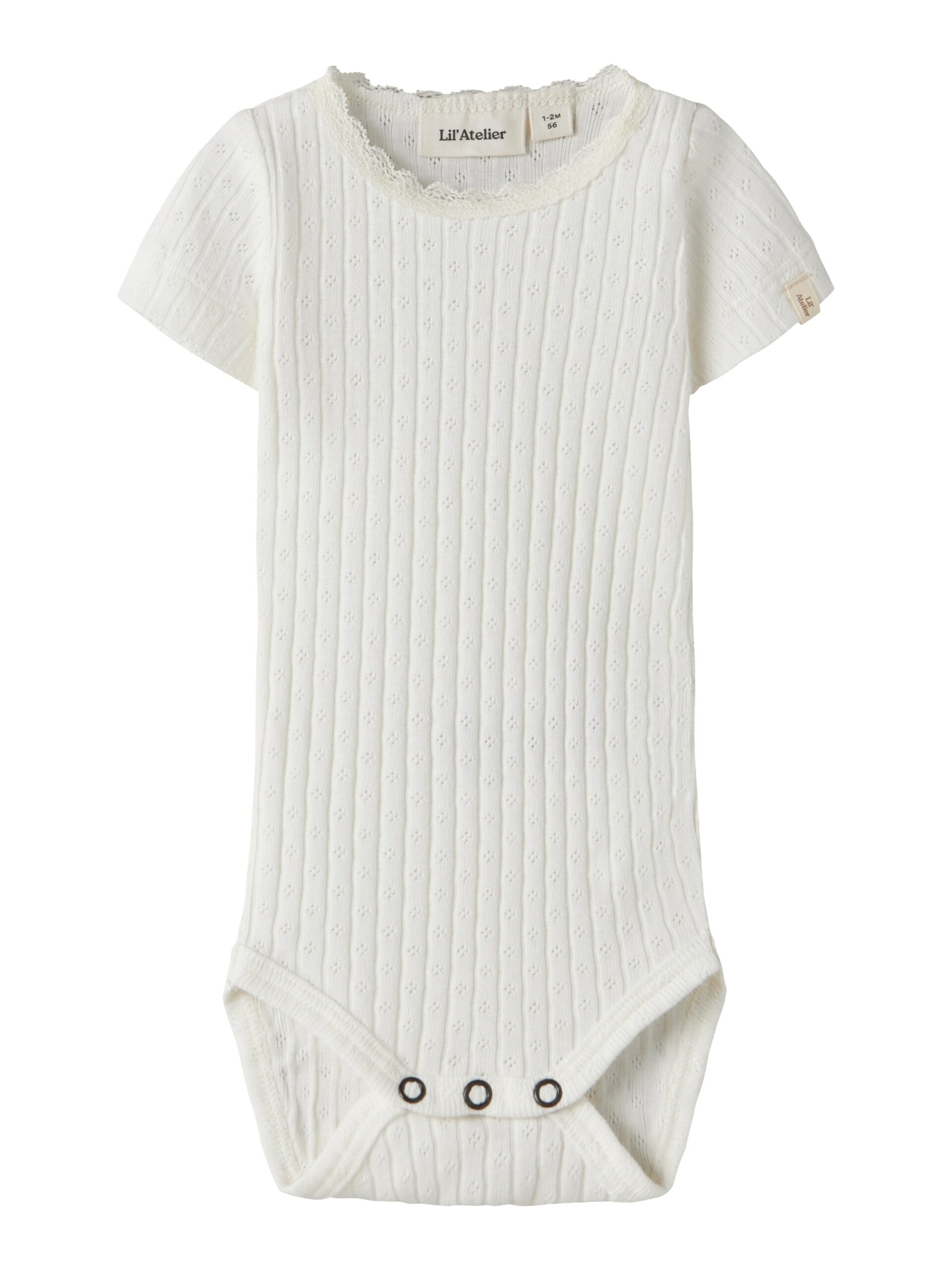 Lil Atelier Haldis Ss Slim Body Coconut Milk 56 Cm