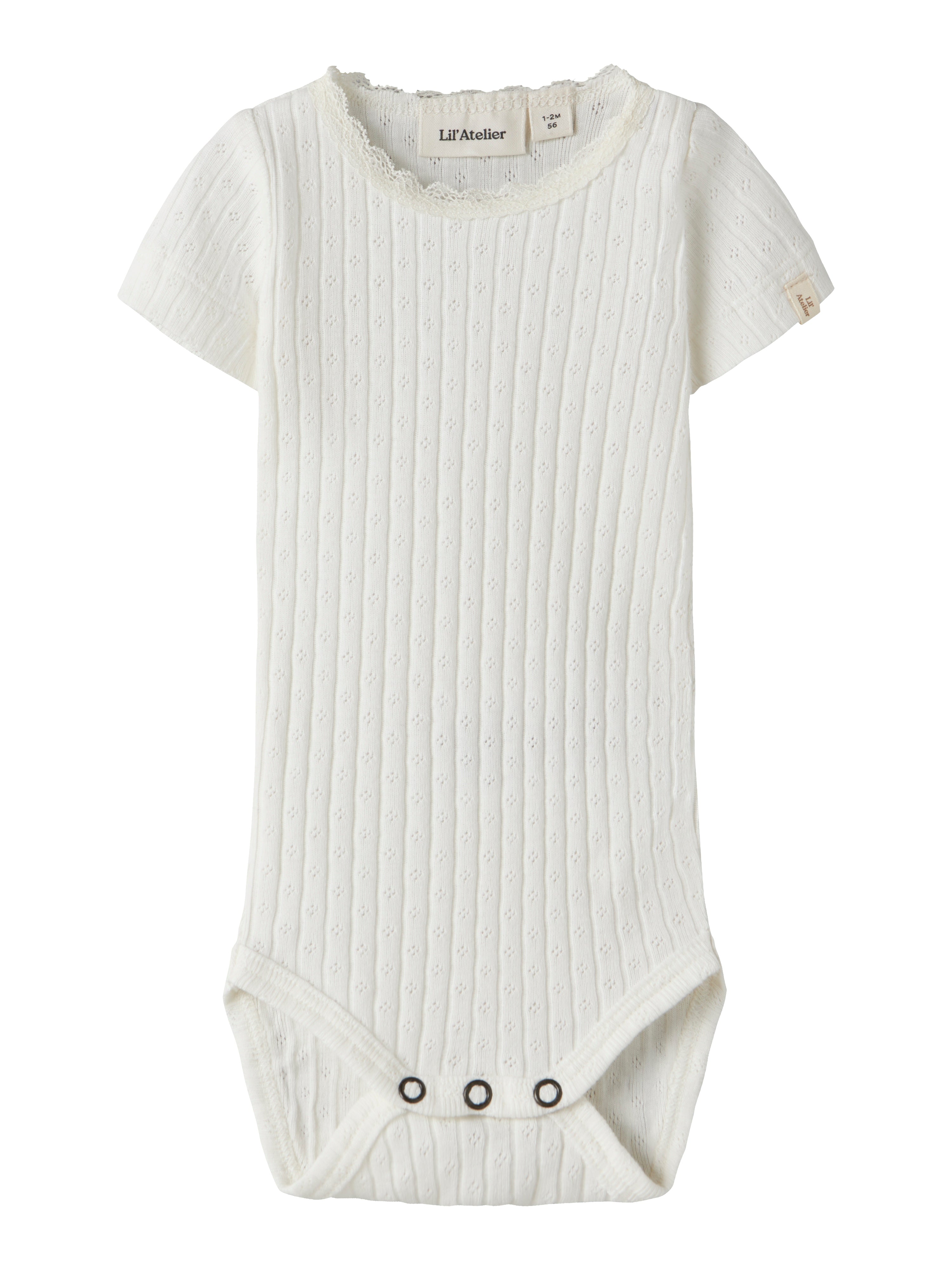 Lil Atelier Haldis Ss Slim Body Coconut Milk 56 Cm