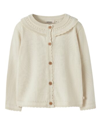 Lil Atelier Hao Ls Knit Cardigan Coconut Milk 92 Cm