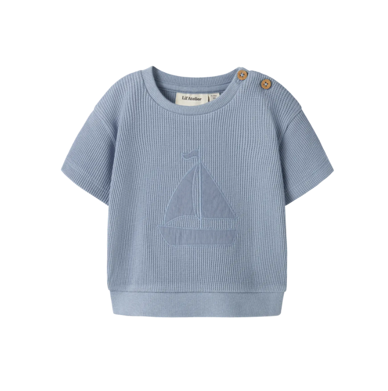 Lil Atelier Harun Ss Loose Sweat Dusty Blue 56 Cm