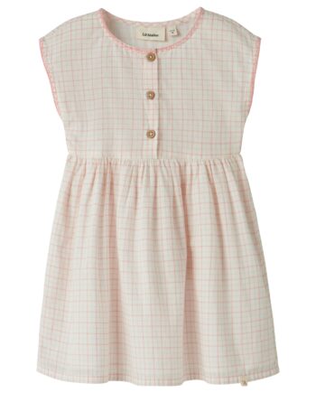 Lil Atelier Hedda Dress Coconut Milk Rose Tan 92 Cm