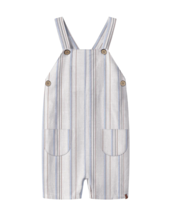 Lil Atelier Jeran Loose Short Overall Coconut Milk 56 Cm