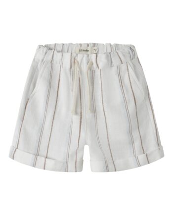 Lil Atelier Jeran Loose Shorts Coconut Milk 92 Cm