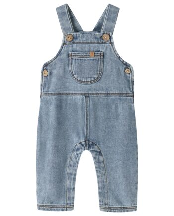 Lil Atelier Karole Loose Denim Overall Medium Blue Denim 56 Cm