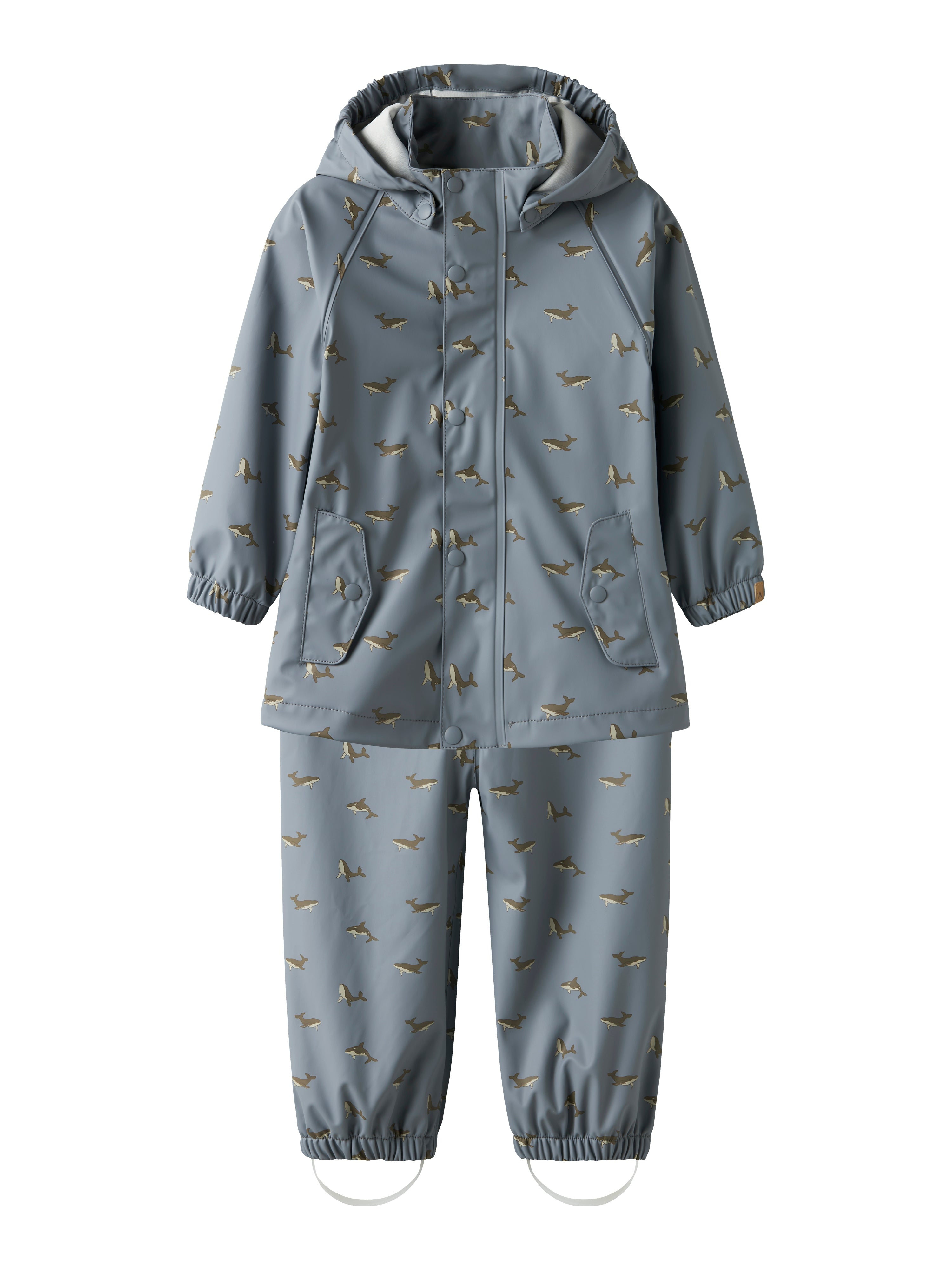 Lil Atelier Ladry10 Rain Set Tradewinds Whale 92