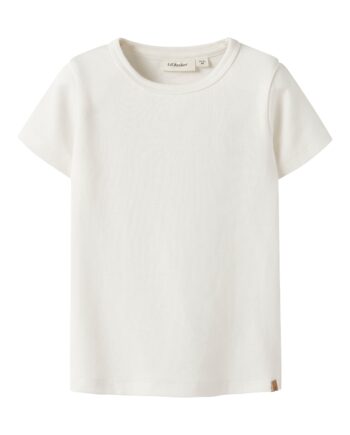 Lil Atelier Lalo Tap Ss Slim Top Coconut Milk 92 Cm
