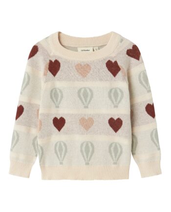 Lil Atelier Lamai Kis Knit Pastel Parchment 92 Cm