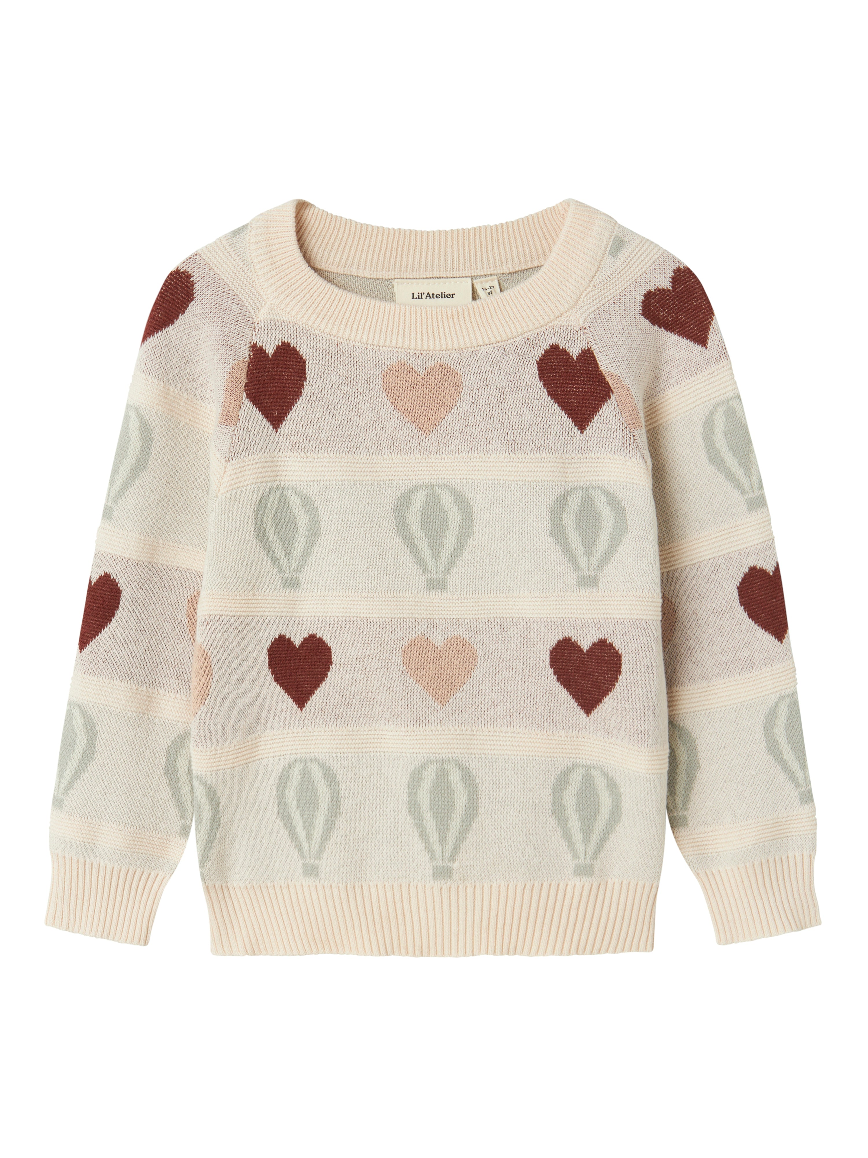 Lil Atelier Lamai Kis Knit Pastel Parchment 92 Cm