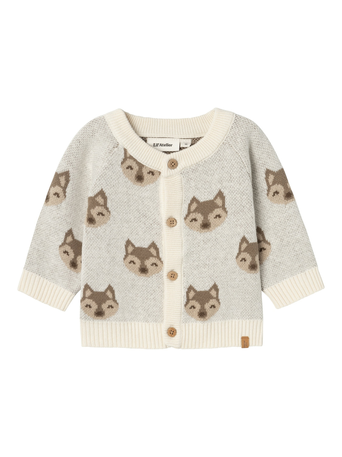 Lil Atelier Lamoe Knit Cardigan Birch 56 Cm