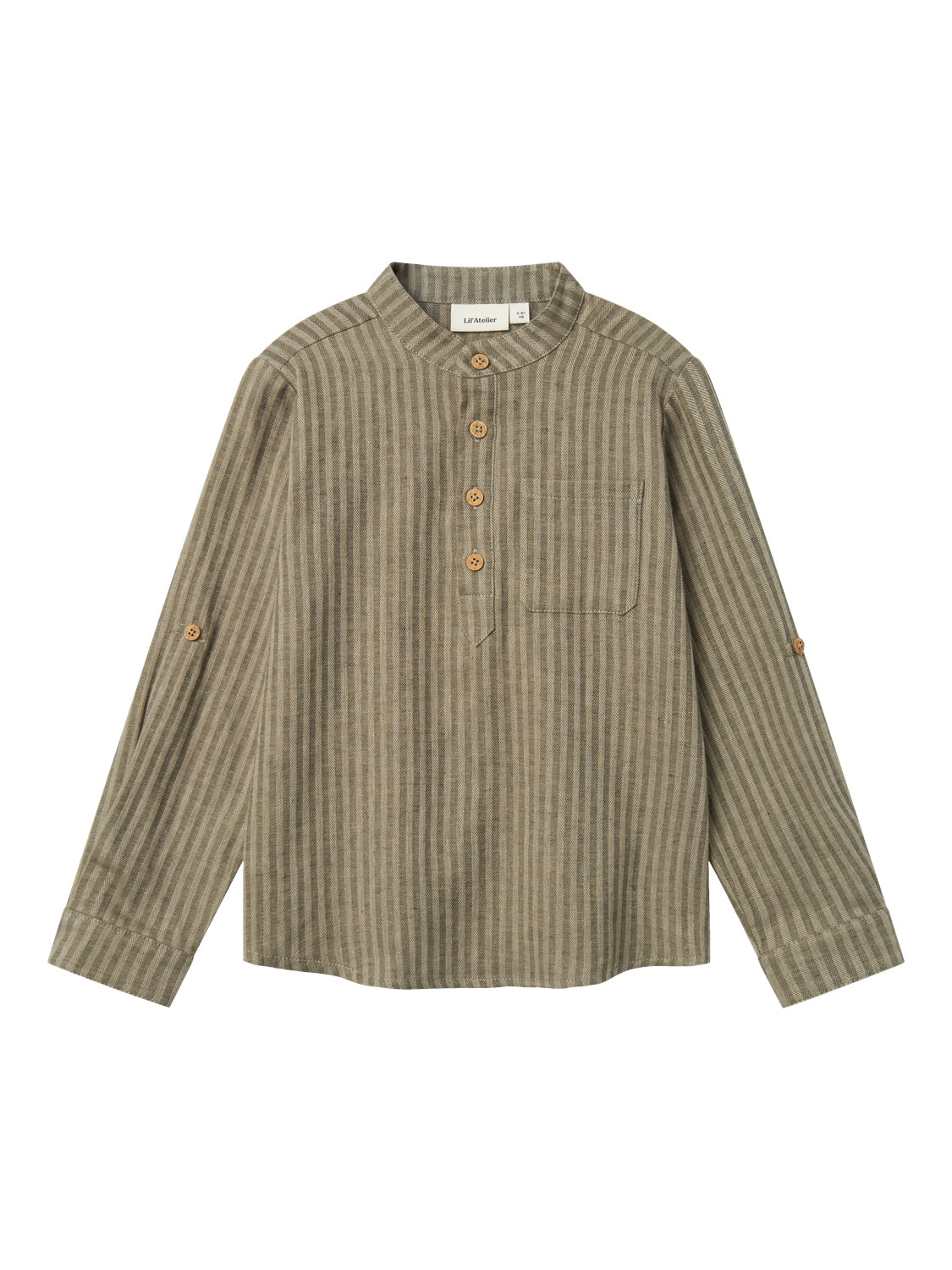 Lil Atelier Lanu Loose Shirt Laurel Oak 92 Cm