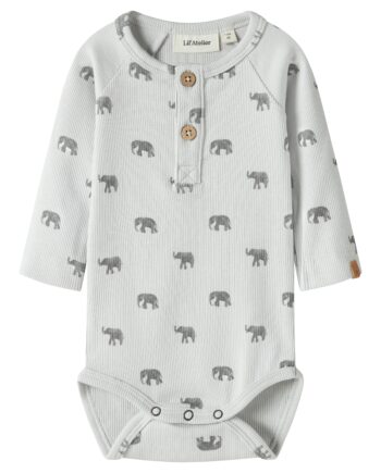 Lil Atelier Lavo Eko Body Glacier Gray Elephant 56 Cm