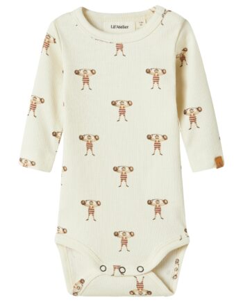 Lil Atelier Lavo Enk Body Turtledove Strong Man 56 Cm