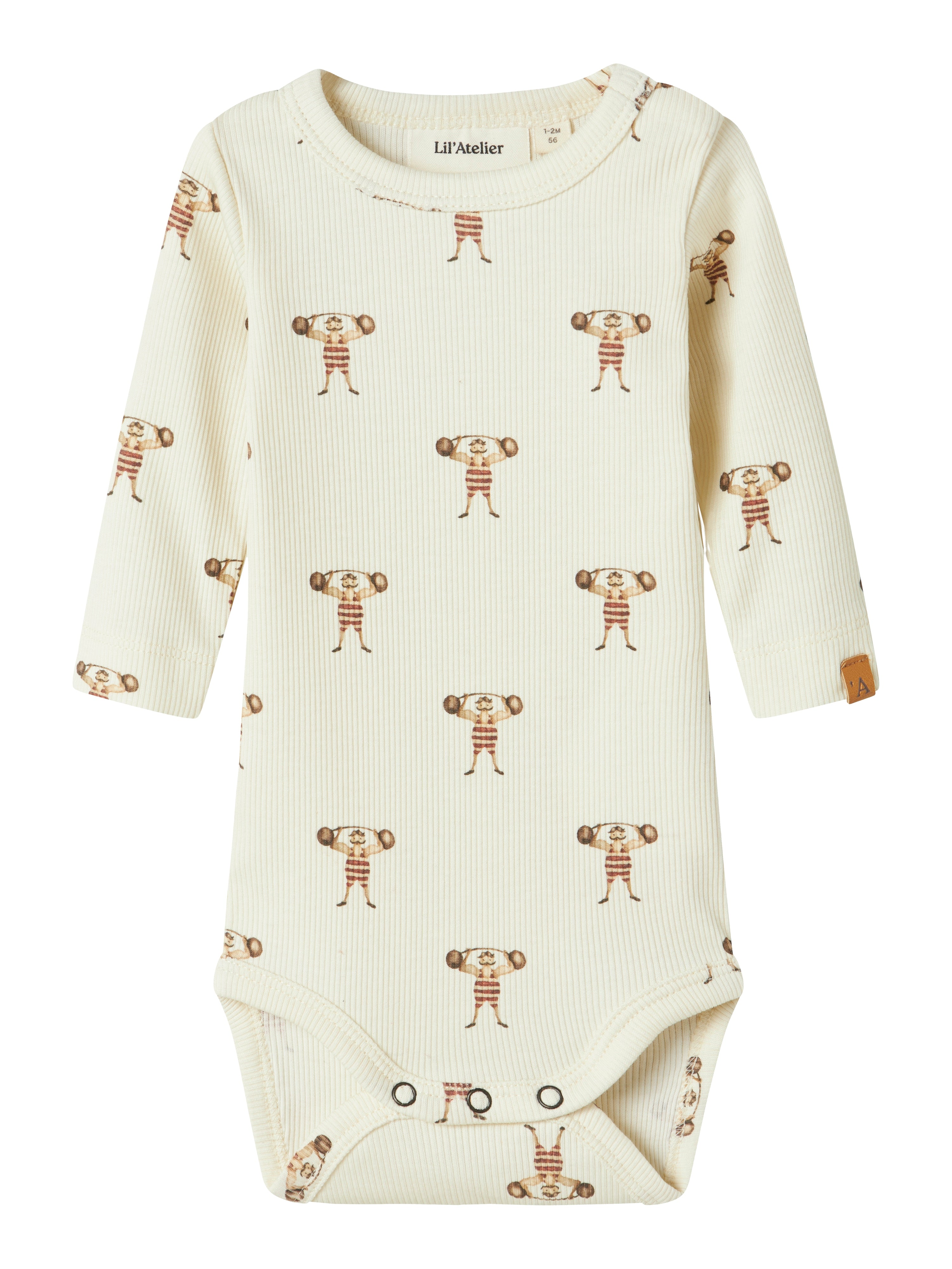 Lil Atelier Lavo Enk Body Turtledove Strong Man 56 Cm