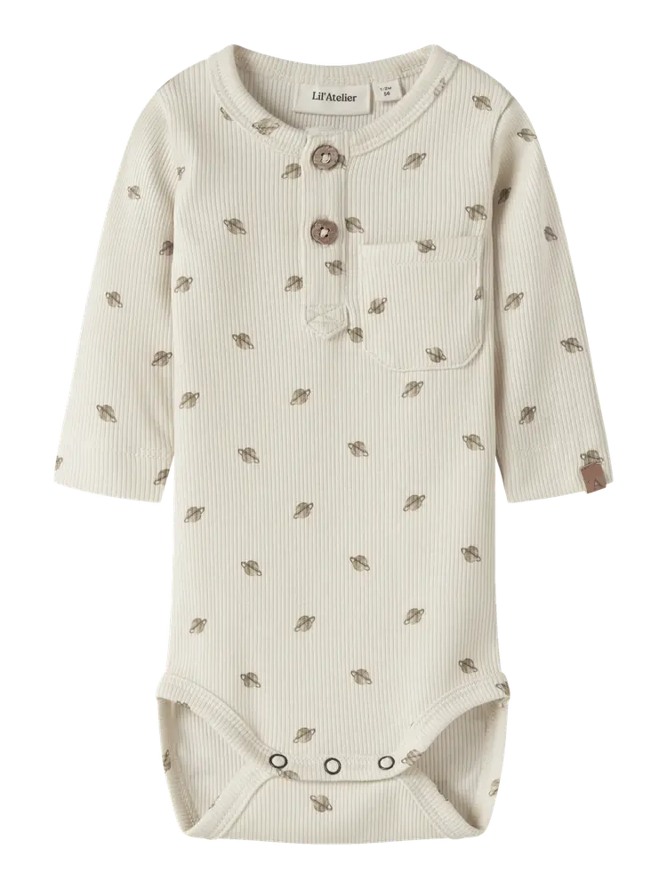 Lil  Atelier Lavo Langærmet Body Turtledove 74