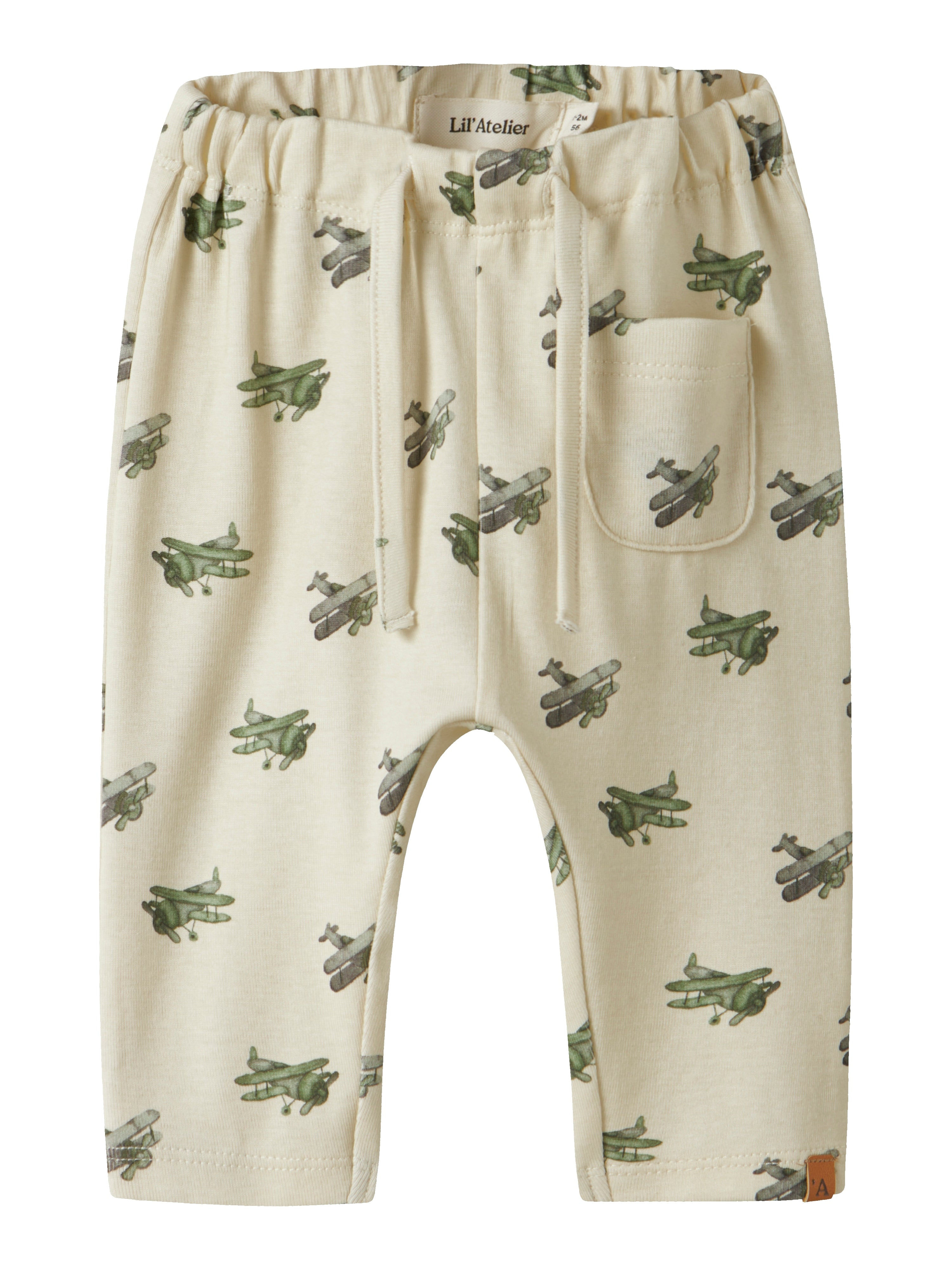 Lil Atelier Layo Geu Loose Pants Coconut Milk Airplane 56 Cm