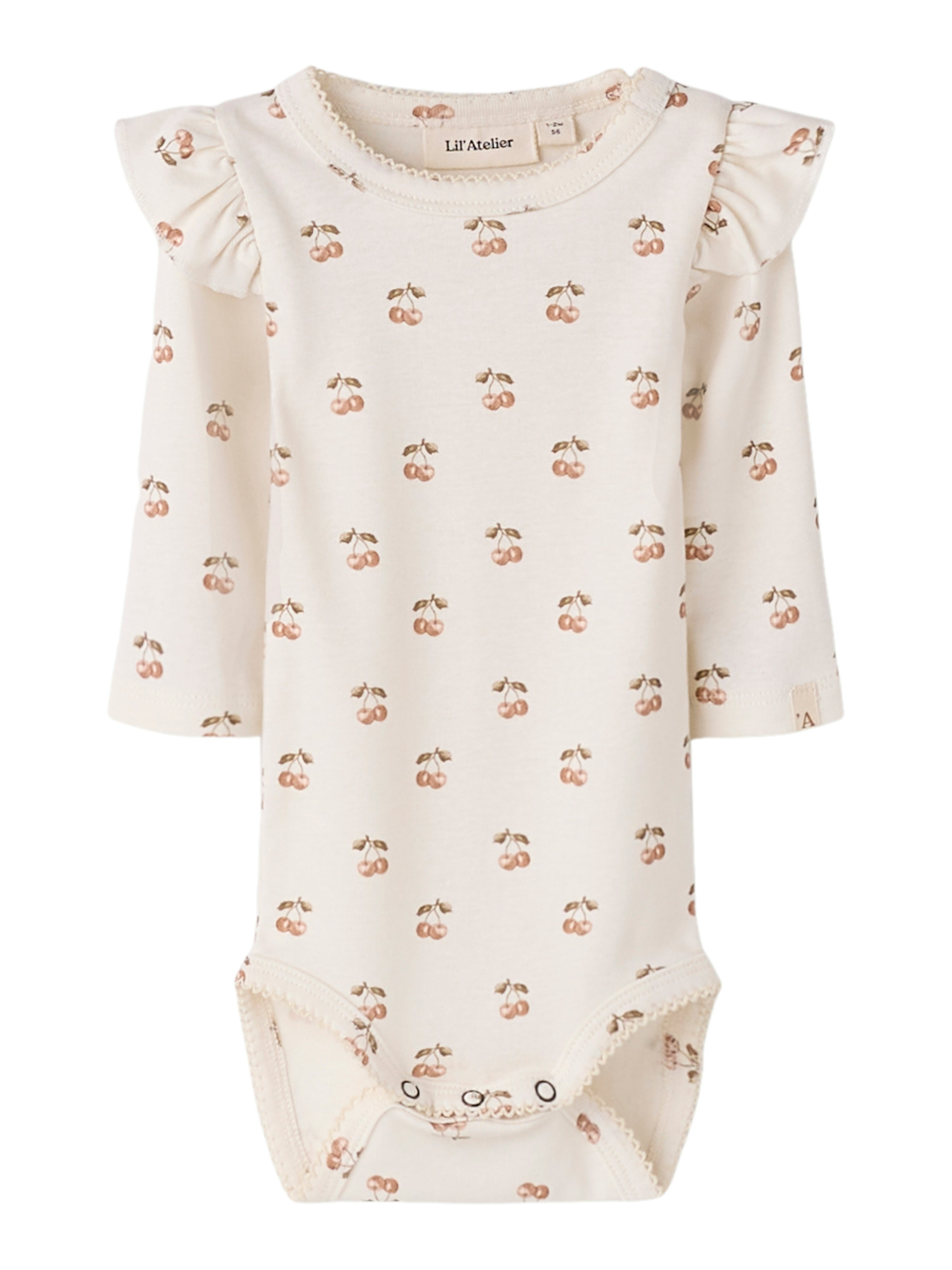 Lil Atelier Layo Kep Ls Slim Body Coconut Milk Cherry 56 Cm