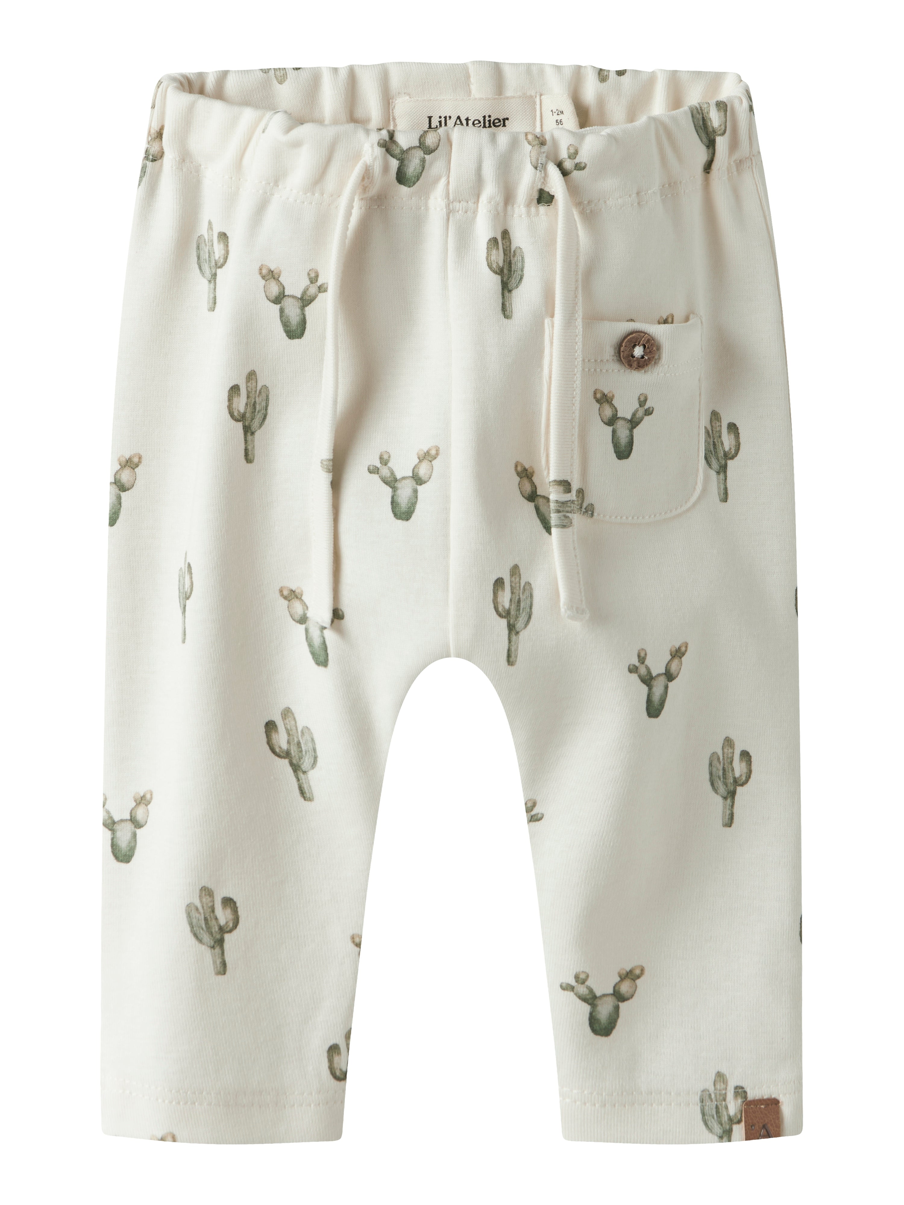 Lil Atelier Layo Sak Loose Pants Coconut Milk Cactus 56 Cm